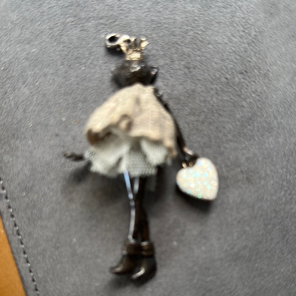 Servane Gaxotte Cat in tutu with locket purse  Pendant